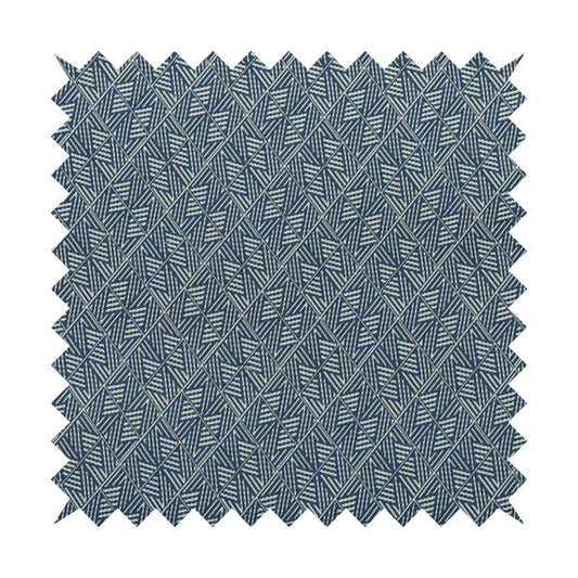 Act Semi Plain Pattern Chenille Textured Blue Colour Curtain Upholstery Fabric CTR-658