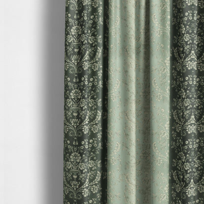 Freedom Printed Velvet Fabric Collection Damask Pattern Grey Colour Upholstery Fabric CTR-67 - Made To Measure Curtains