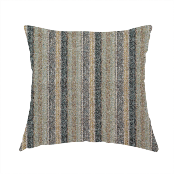 Bruges Stripe Vertical Striped Pattern Sea Grass Green Blue Colour Jacquard Upholstery Fabrics CTR-692 - Handmade Cushions
