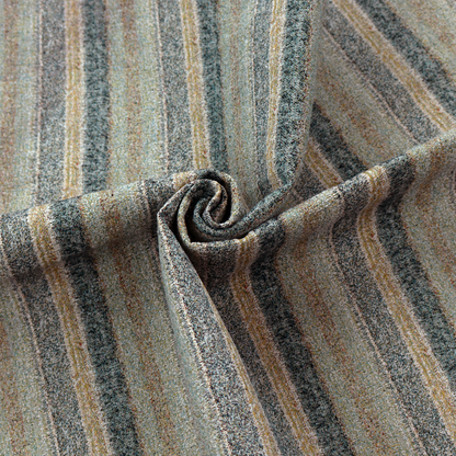 Bruges Stripe Vertical Striped Pattern Sea Grass Green Blue Colour Jacquard Upholstery Fabrics CTR-692 - Made To Measure Curtains