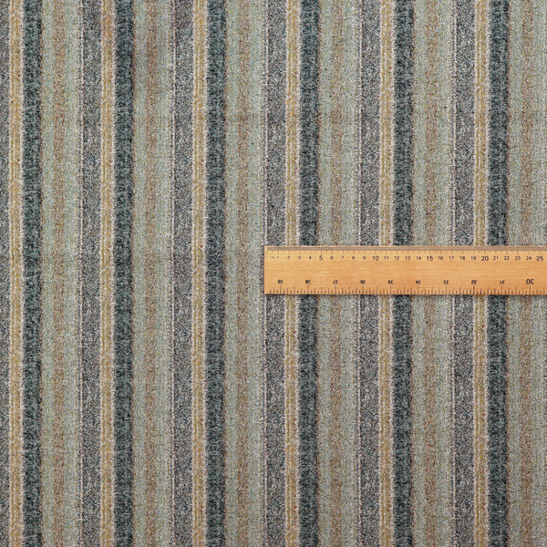 Bruges Stripe Vertical Striped Pattern Sea Grass Green Blue Colour Jacquard Upholstery Fabrics CTR-692 - Made To Measure Curtains