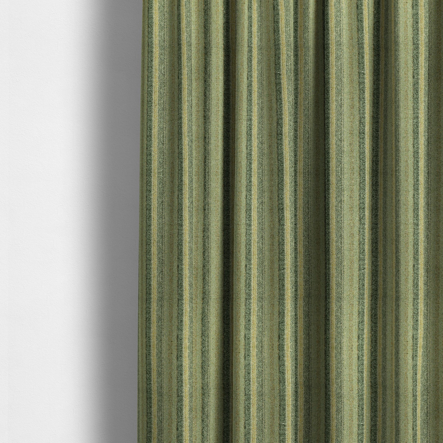 Bruges Stripe Vertical Striped Pattern Sea Grass Green Blue Colour Jacquard Upholstery Fabrics CTR-692 - Made To Measure Curtains