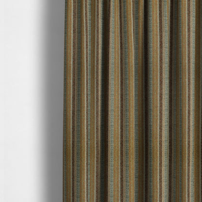 Bruges Stripe Vertical Striped Pattern Yellow Blue Red Colour Jacquard Upholstery Fabrics CTR-693 - Made To Measure Curtains