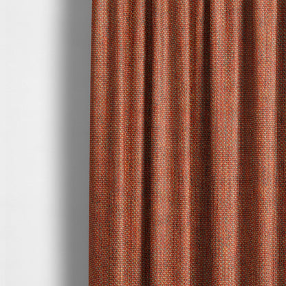 Downton Red Semi Plain Lightweight Chenille Curtain Upholstery Fabrics CTR-807 - Made To Measure Curtains