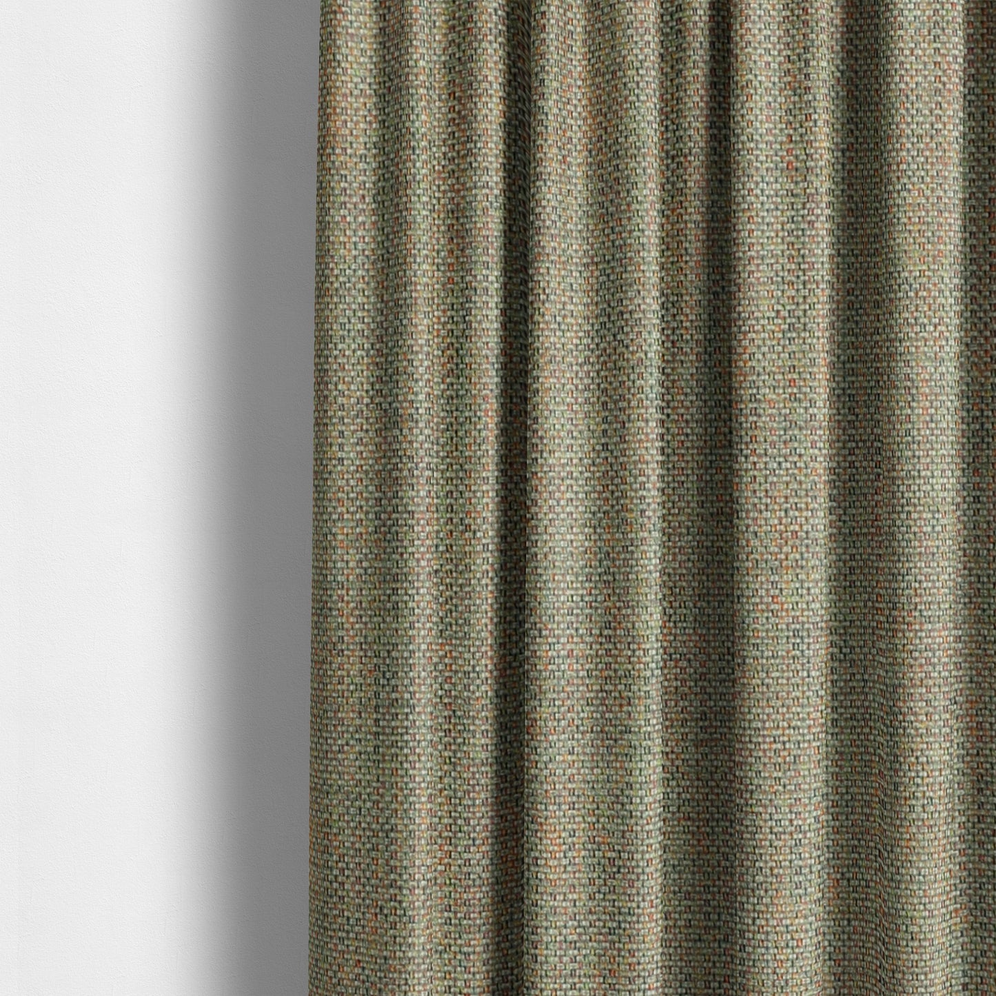 Downton Grey Semi Plain Lightweight Chenille Curtain Upholstery Fabrics CTR-808 - Made To Measure Curtains