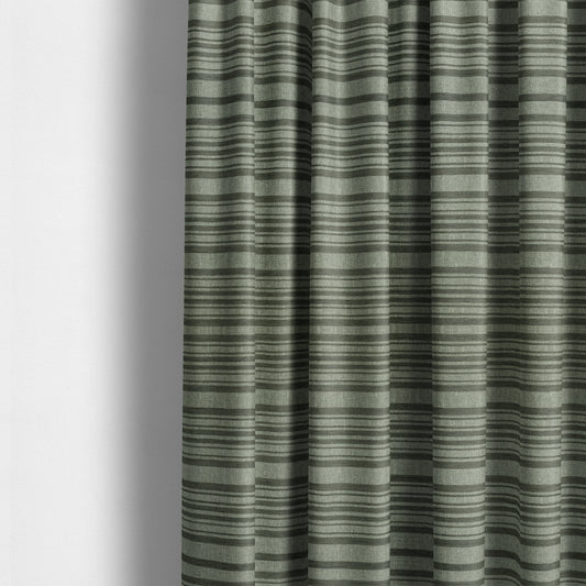 Olympos Mono Tone Faded Stripe Pattern Grey Colour Chenille Upholstery Fabric CTR-874 - Made To Measure Curtains