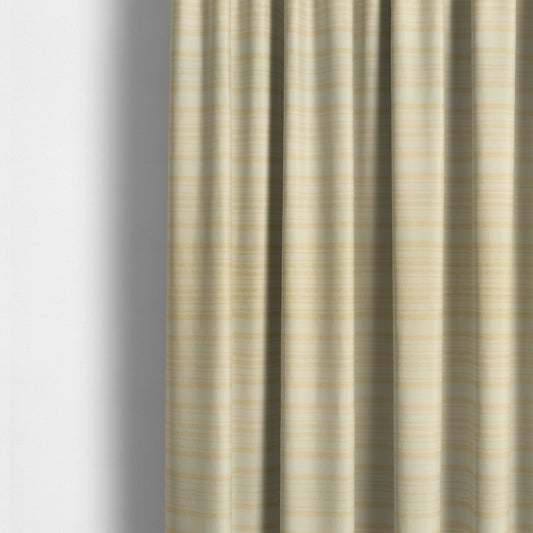 Olympos Mono Tone Faded Stripe Pattern Beige Colour Chenille Upholstery Fabric CTR-876 - Made To Measure Curtains