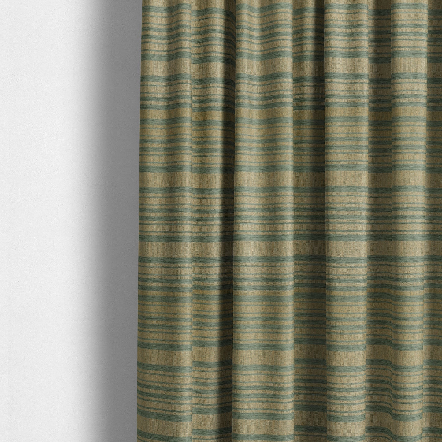 Olympos Mono Tone Faded Stripe Pattern Blue Colour Chenille Upholstery Fabric CTR-880 - Made To Measure Curtains