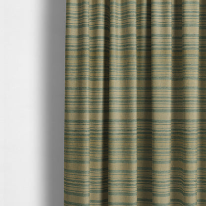 Olympos Mono Tone Faded Stripe Pattern Blue Colour Chenille Upholstery Fabric CTR-880 - Made To Measure Curtains