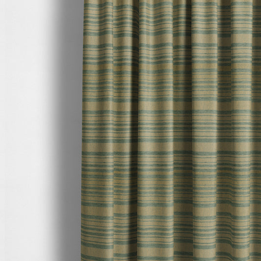 Olympos Mono Tone Faded Stripe Pattern Blue Colour Chenille Upholstery Fabric CTR-880 - Made To Measure Curtains