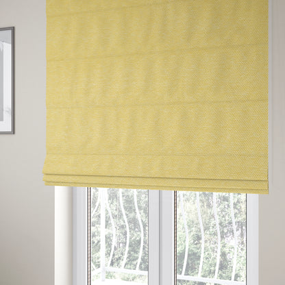 Fabriano Plain Chenille Type Light Yellow Colour Upholstery Fabric CTR-898 - Roman Blinds