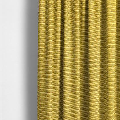 Fabriano Plain Chenille Type Yellow Colour Upholstery Fabric CTR-899 - Made To Measure Curtains