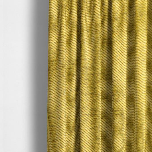 Fabriano Plain Chenille Type Yellow Colour Upholstery Fabric CTR-899 - Made To Measure Curtains