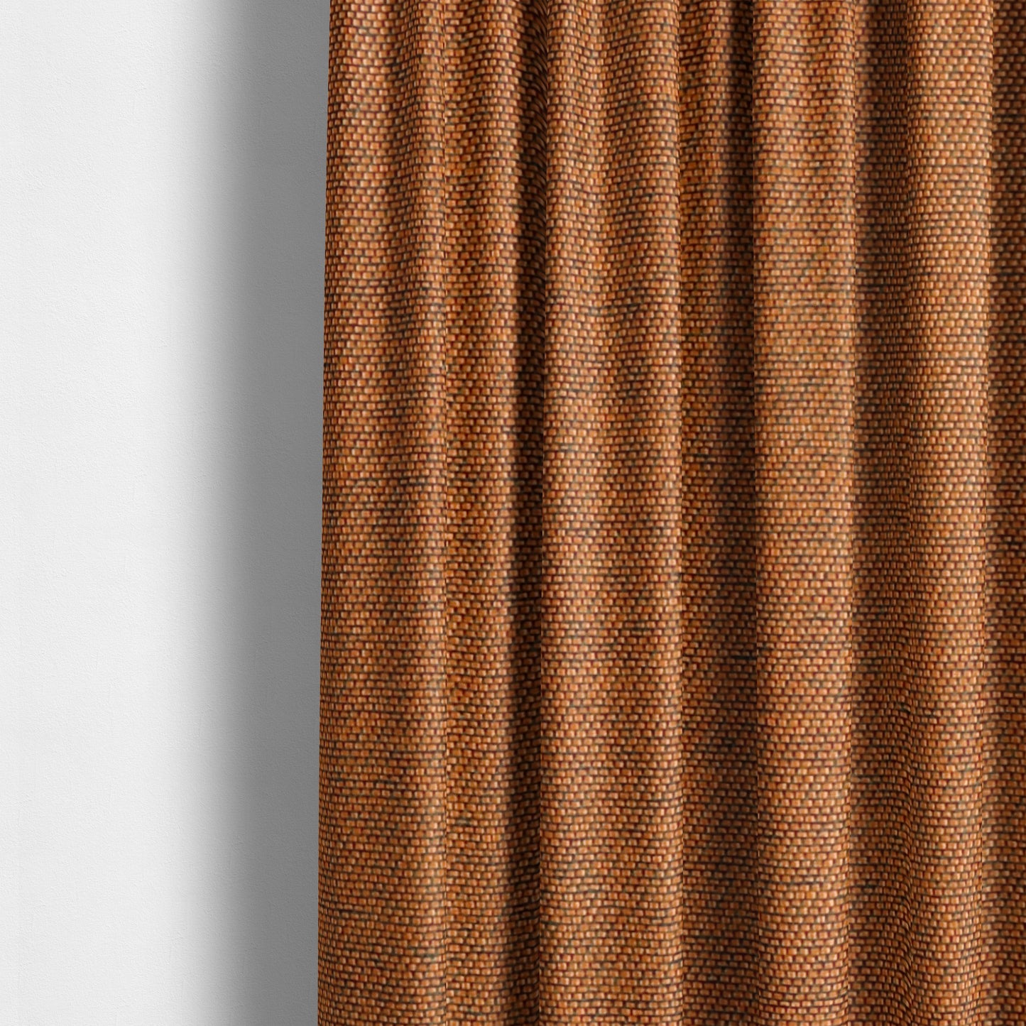 Fabriano Plain Chenille Type Orange Colour Upholstery Fabric CTR-901 - Made To Measure Curtains