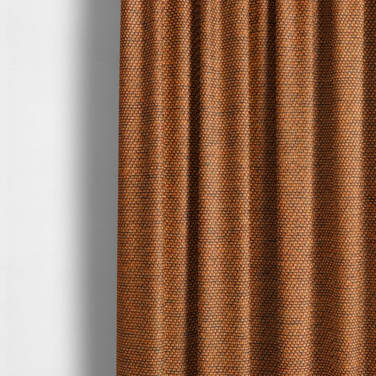 Fabriano Plain Chenille Type Orange Colour Upholstery Fabric CTR-901 - Made To Measure Curtains