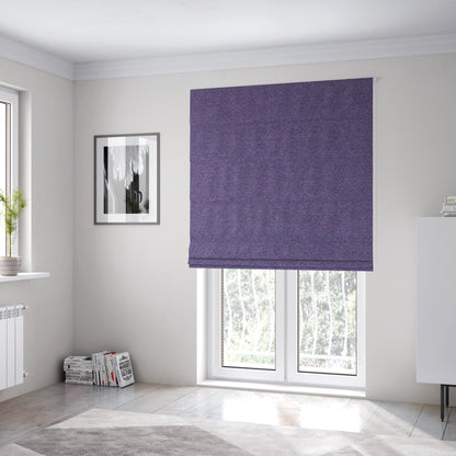 Fabriano Plain Chenille Type Purple Colour Upholstery Fabric CTR-904 - Roman Blinds