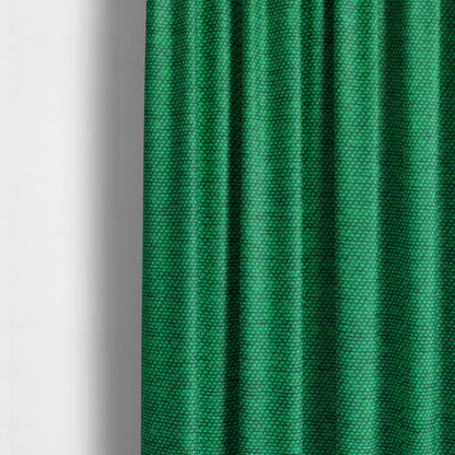 Fabriano Plain Chenille Type Green Colour Upholstery Fabric CTR-905 - Made To Measure Curtains