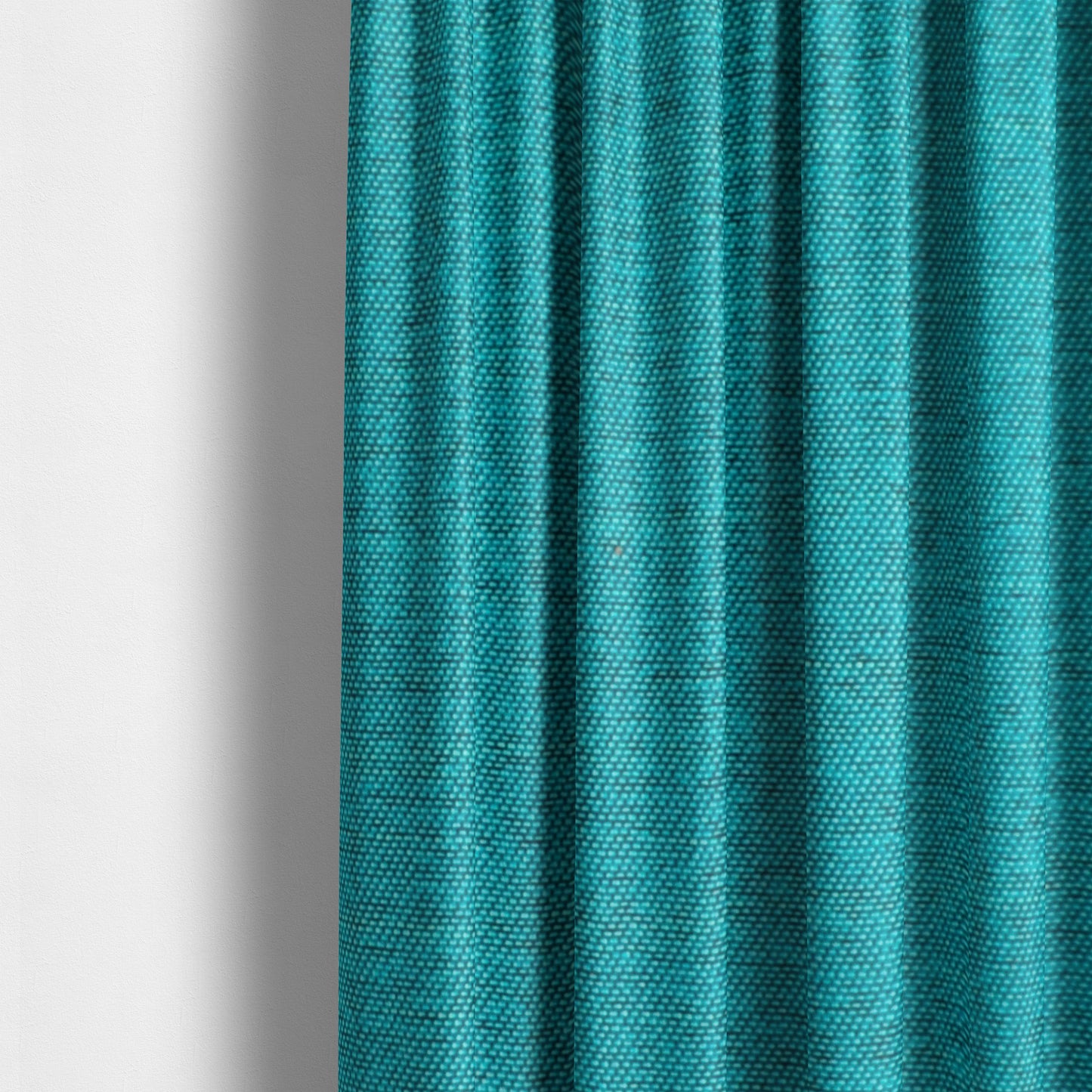 Fabriano Plain Chenille Type Teal Blue Colour Upholstery Fabric CTR-906 - Made To Measure Curtains