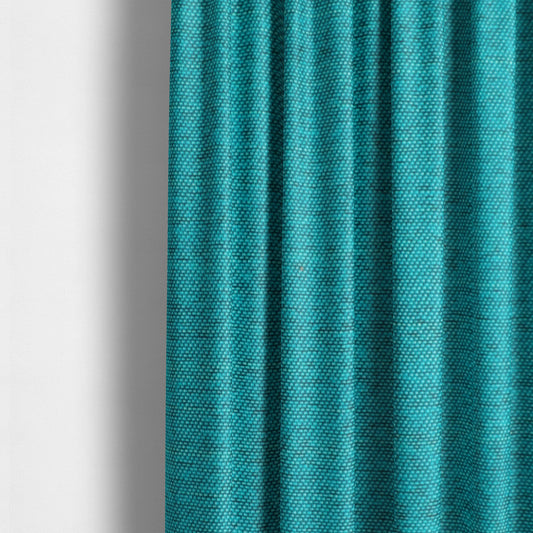 Fabriano Plain Chenille Type Teal Blue Colour Upholstery Fabric CTR-906 - Made To Measure Curtains