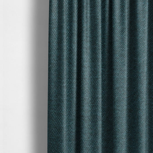 Fabriano Plain Chenille Type Navy Blue Colour Upholstery Fabric CTR-907 - Made To Measure Curtains