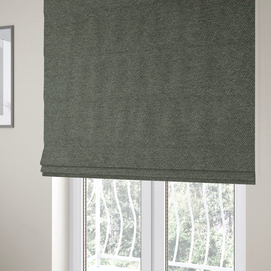 Fabriano Plain Chenille Type Grey Colour Upholstery Fabric CTR-908 - Roman Blinds