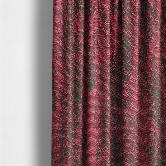 Fabriano Abstract Semi Plain Chenille Type Pink Black Upholstery Fabric CTR-913 - Made To Measure Curtains