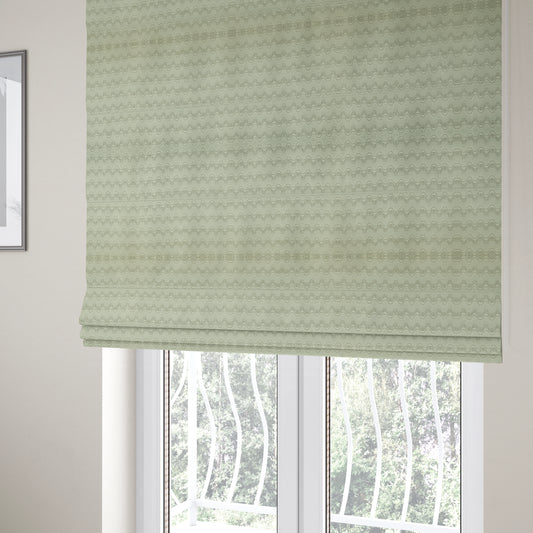 Fabriano Wave Pattern Chenille Type Silver Upholstery Fabric CTR-947 - Roman Blinds