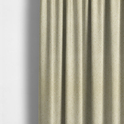 Fabriano Damask Pattern Chenille Type Cream Beige Upholstery Fabric CTR-964 - Made To Measure Curtains