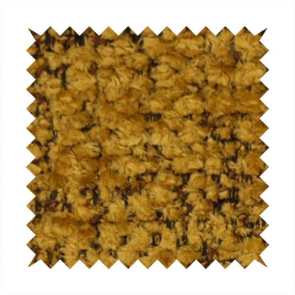 Wellington Chunky Chenille Weave Upholstery Fabric Yellow Colour CTR-97 - Made To Measure Curtains