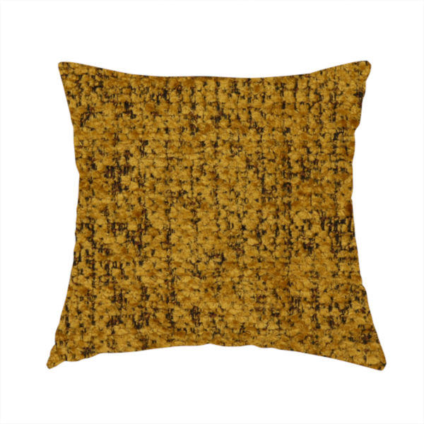 Wellington Chunky Chenille Weave Upholstery Fabric Yellow Colour CTR-97 - Handmade Cushions