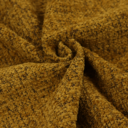 Wellington Chunky Chenille Weave Upholstery Fabric Yellow Colour CTR-97 - Made To Measure Curtains
