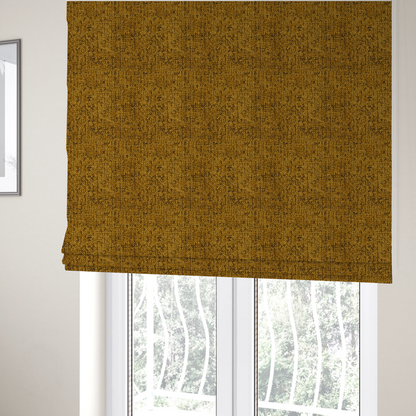 Wellington Chunky Chenille Weave Upholstery Fabric Yellow Colour CTR-97 - Roman Blinds