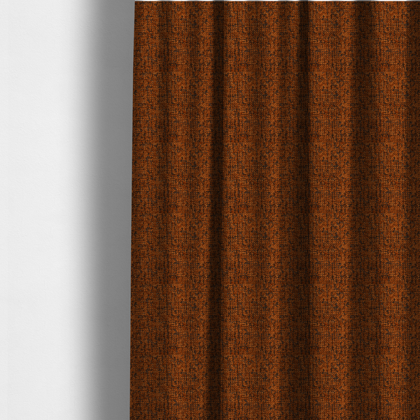 Wellington Chunky Chenille Weave Upholstery Fabric Orange Colour CTR-99 - Made To Measure Curtains