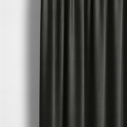 Windsor Soft Basket Weave Clean Easy Black Upholstery Fabric CTR-1569 - Made To Measure Curtains