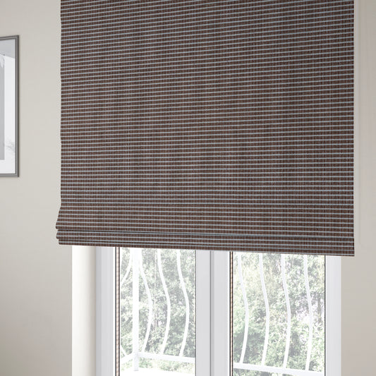 Cleveland Thick Durable Woven Hopsack Type Soft Upholstery Fabric In Brown Colour - Roman Blinds