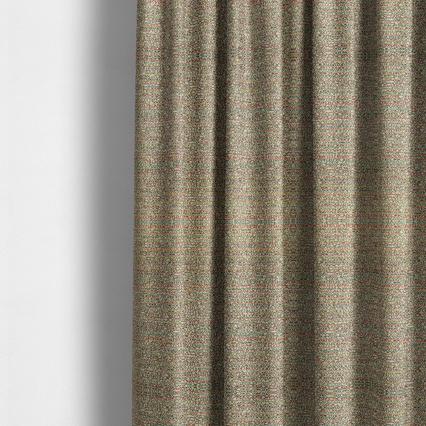 Comfy Chenille Textured Buzz Semi Plain Pattern Upholstery Fabric In Multicolour - Made To Measure Curtains