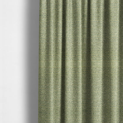 Comfy Chenille Textured Buzz Semi Plain Pattern Upholstery Fabric In Green - Made To Measure Curtains