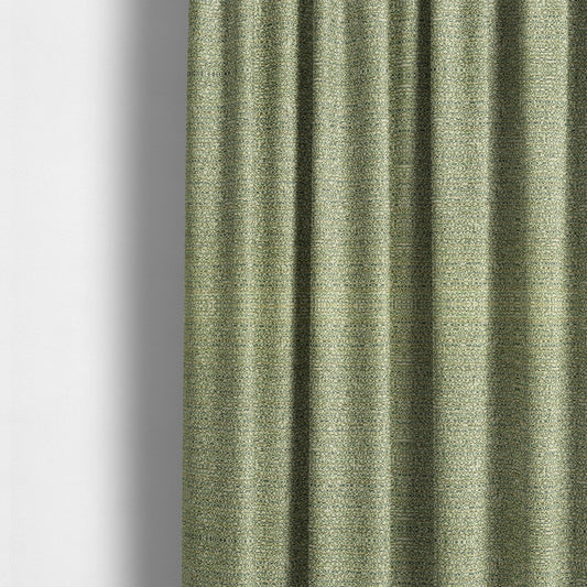 Comfy Chenille Textured Buzz Semi Plain Pattern Upholstery Fabric In Green - Made To Measure Curtains