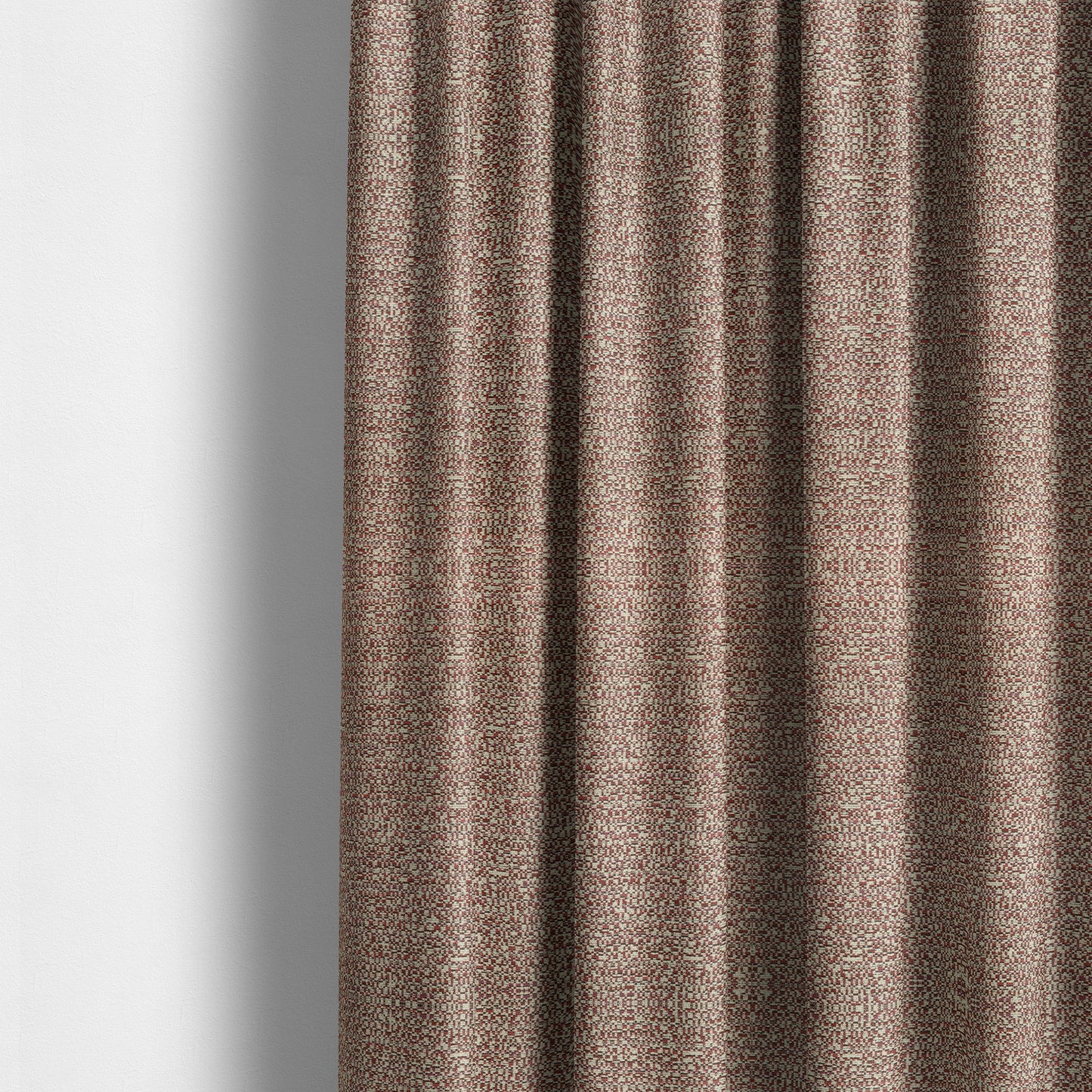 Comfy Chenille Textured Buzz Semi Plain Pattern Upholstery Fabric In Pink - Made To Measure Curtains