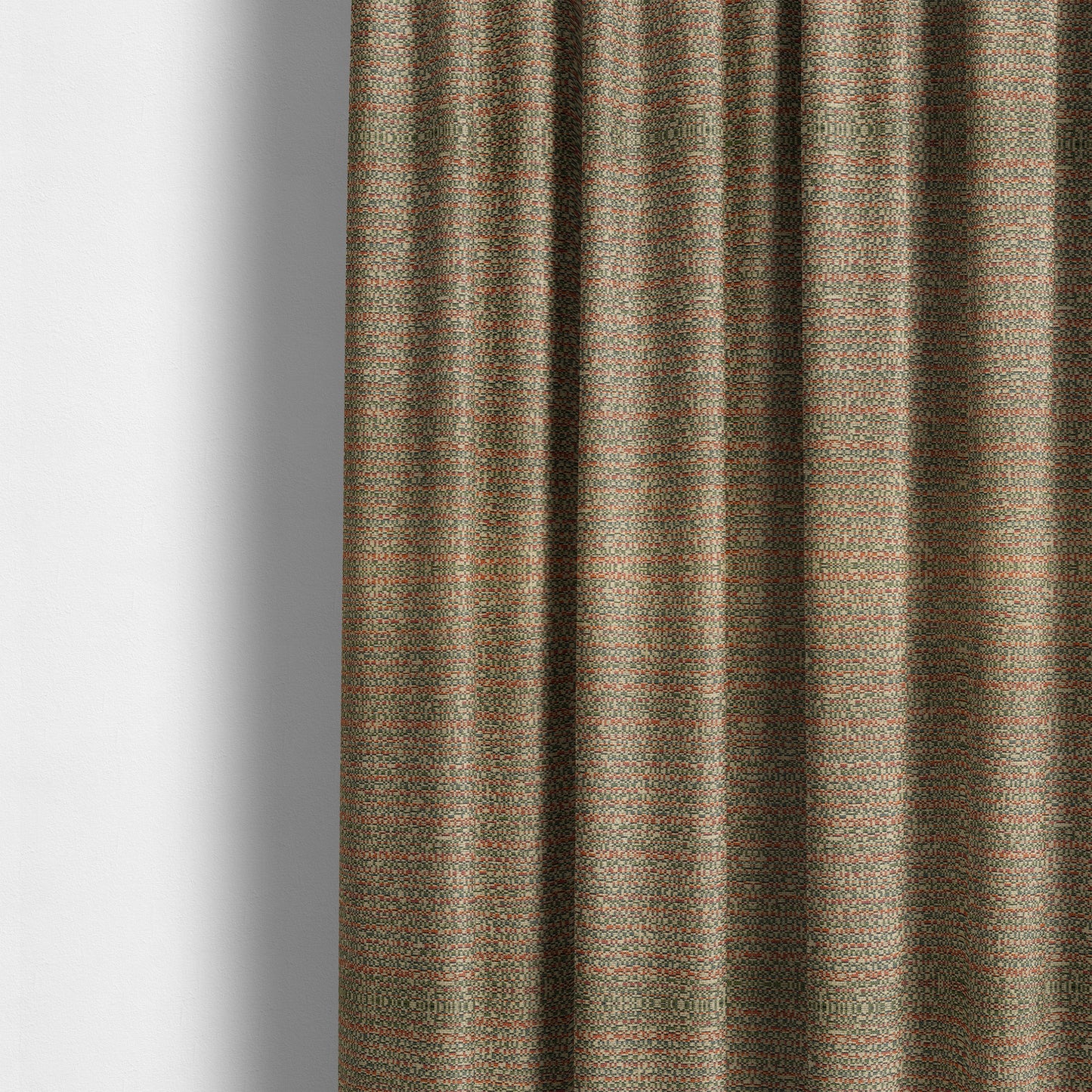 Comfy Chenille Textured Buzz Semi Plain Pattern Upholstery Fabric In Brown - Made To Measure Curtains