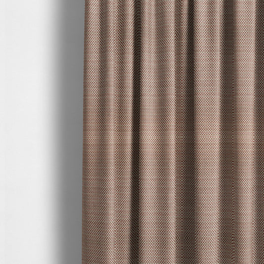 Comfy Chenille Textured Brick Semi Plain Pattern Upholstery Fabric In Pink - Made To Measure Curtains