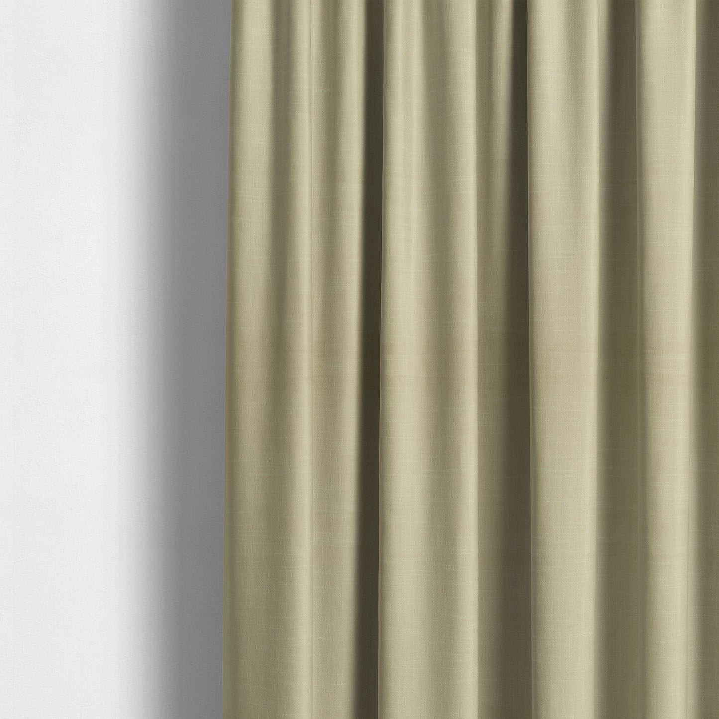 Cruise Ribbed Weave Textured Chenille Material In Plain Beige Upholstery Curtain Fabric - Made To Measure Curtains