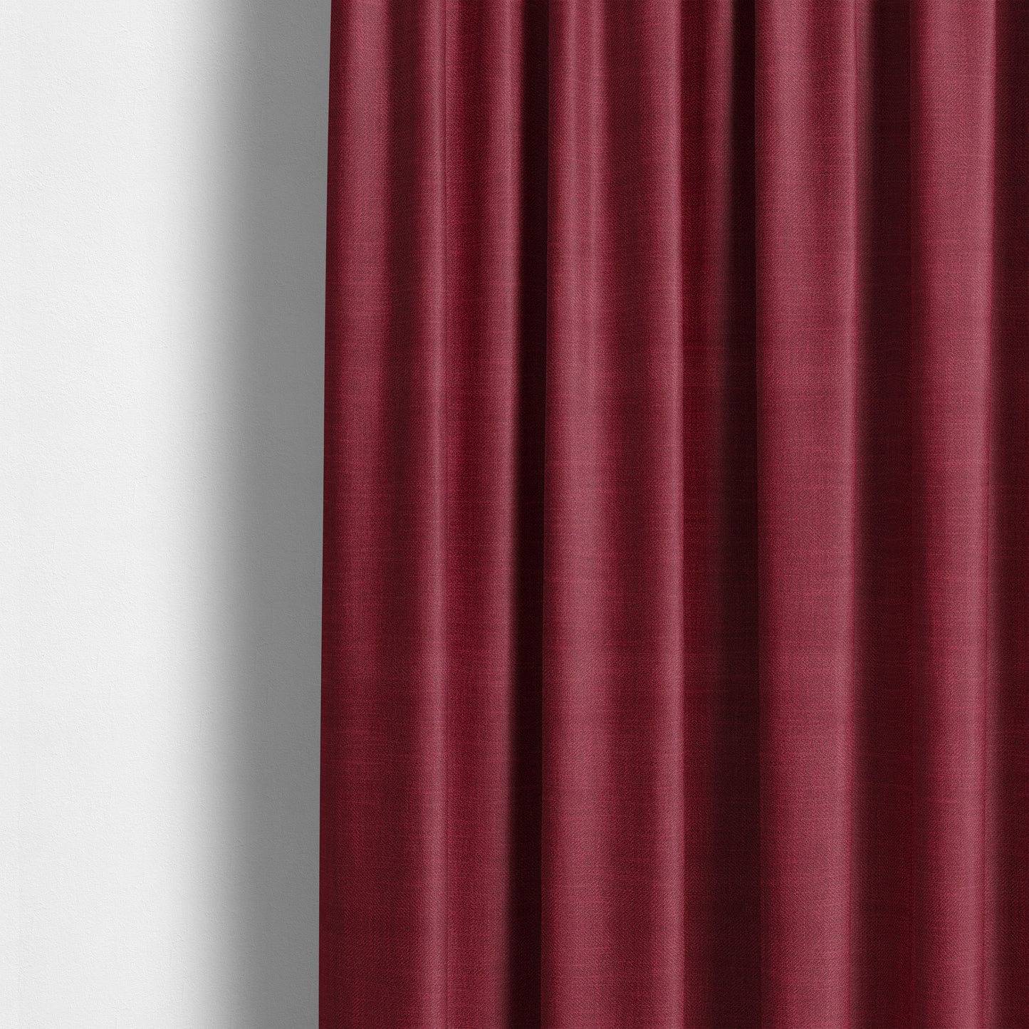 Cruise Ribbed Weave Textured Chenille Material In Red Upholstery Curtain Fabric - Made To Measure Curtains