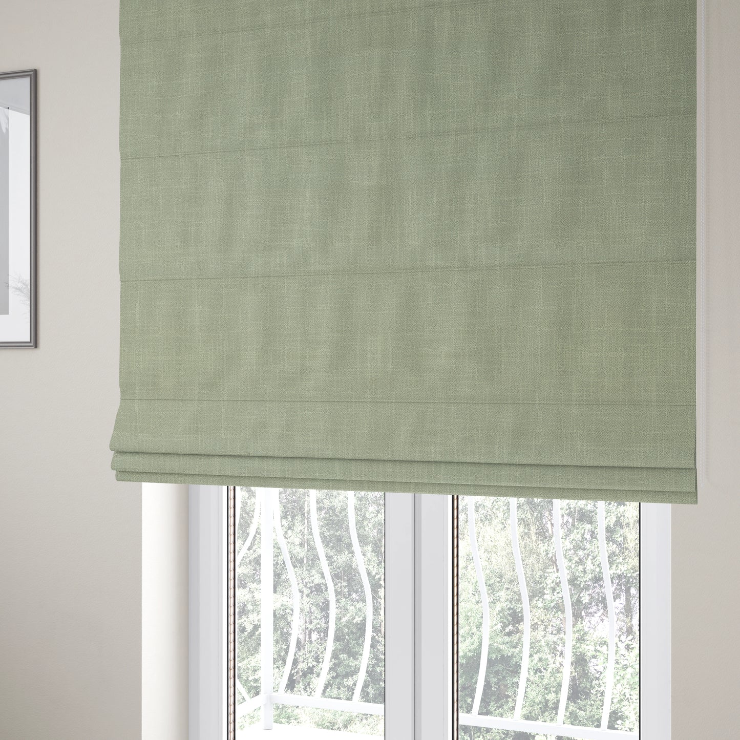 Cruise Ribbed Weave Textured Chenille Material In White Upholstery Curtain Fabric - Roman Blinds