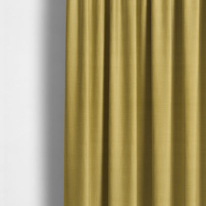 Cruise Ribbed Weave Textured Chenille Material In Yellow Upholstery Curtain Fabric - Made To Measure Curtains