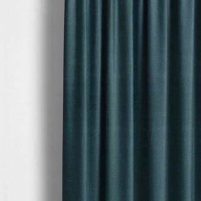 Cruise Ribbed Weave Textured Chenille Material In Navy Blue Upholstery Curtain Fabric - Made To Measure Curtains