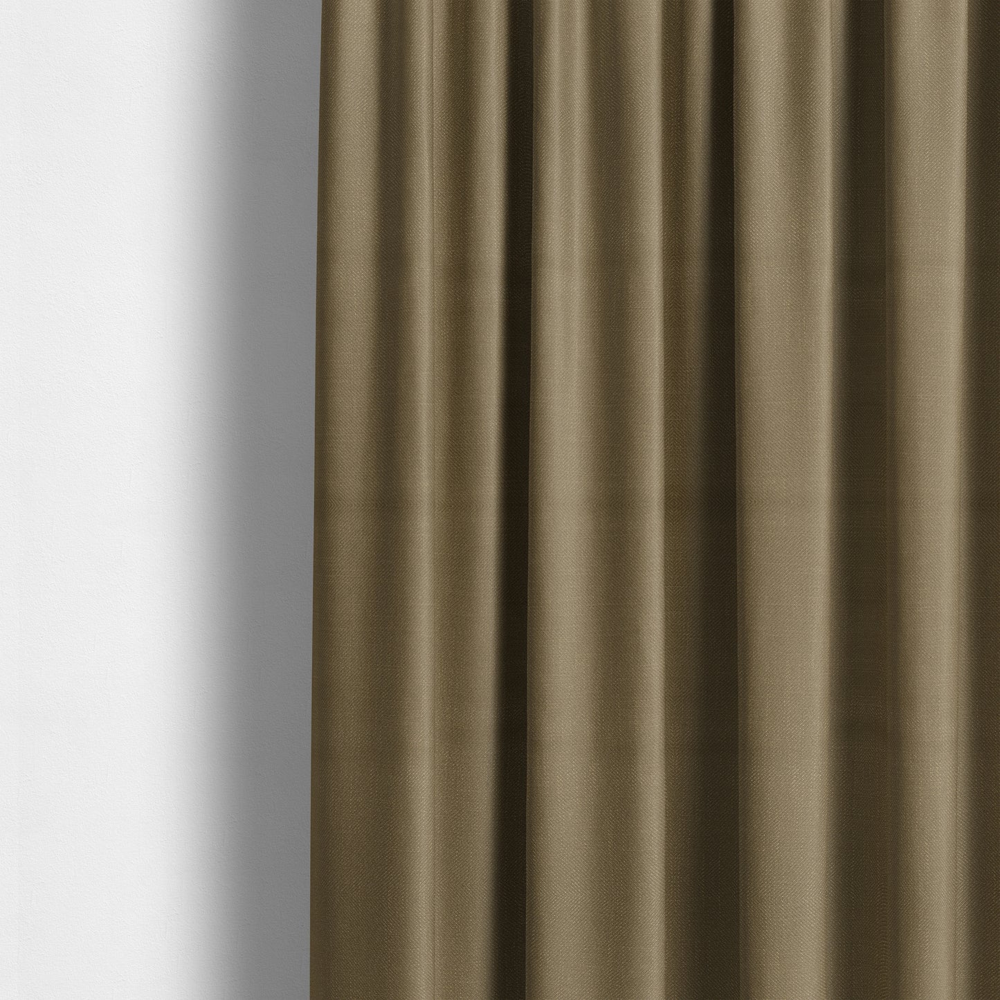 Cruise Ribbed Weave Textured Chenille Material In Brown Upholstery Curtain Fabric - Made To Measure Curtains