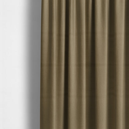 Cruise Ribbed Weave Textured Chenille Material In Brown Upholstery Curtain Fabric - Made To Measure Curtains