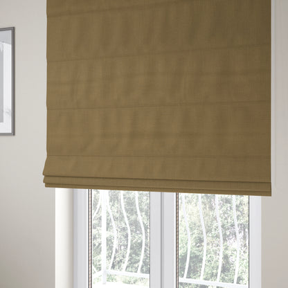 Cruise Ribbed Weave Textured Chenille Material In Brown Upholstery Curtain Fabric - Roman Blinds