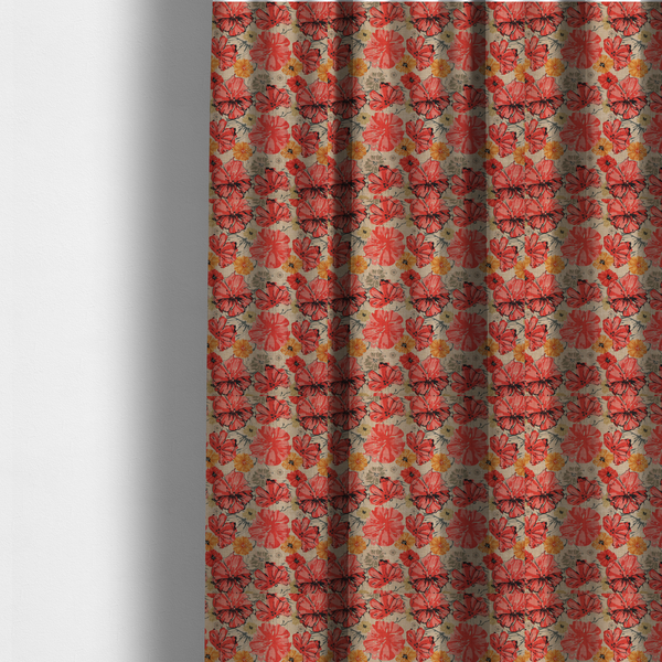 Artisan Summer Bloom Upholstery Fabric DP-101 - Made To Measure Curtains